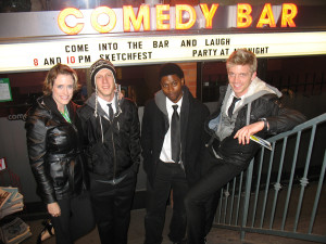 Angie Light, Jason McNicols, Stevens Gaston and Chad Biagini in Toronto for the sketch comedy festival!